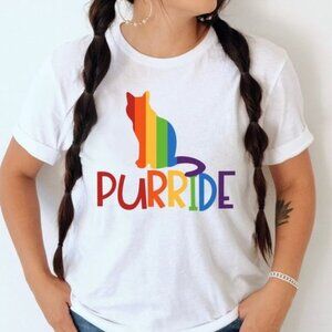 Pride Cat Shirt, Purride Shirt, Pride Shirt For Cat Gift, Gay Pride Cat T-shirt